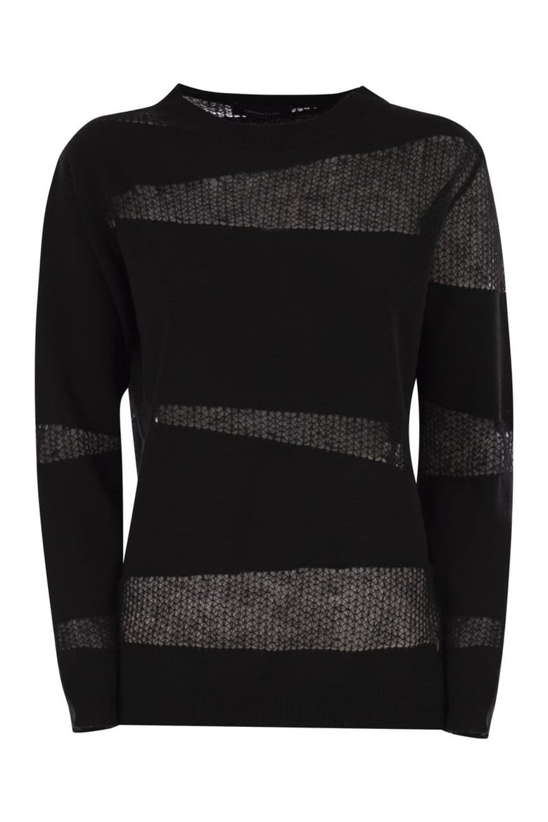 platinum boat neck sweater by Selfnex