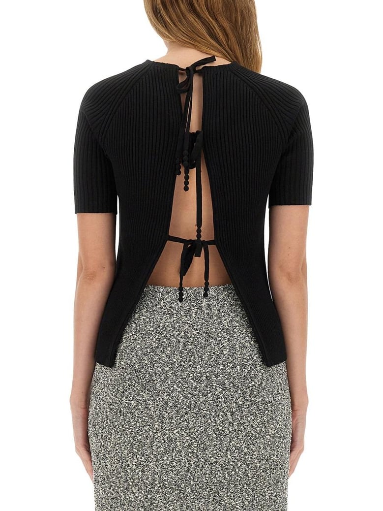 ribbed cotton pullover by Selfnex