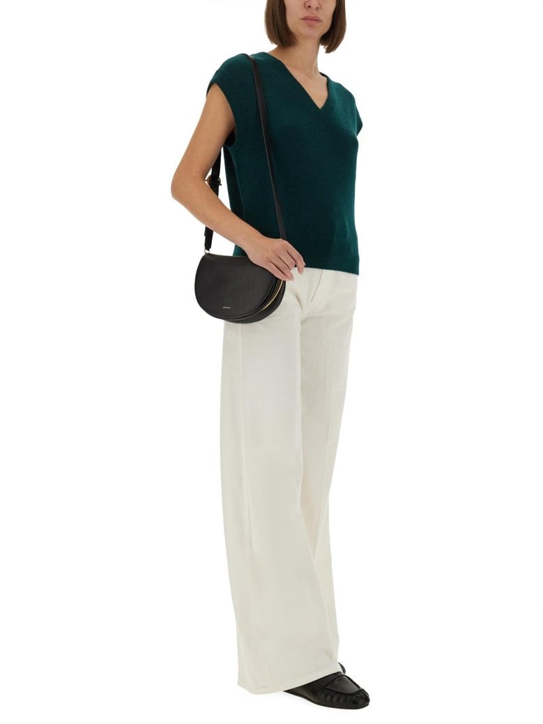 ribbed knit vest by Selfnex