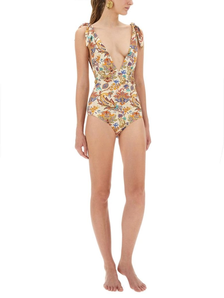 printed onepiece swimsuit by Selfnex