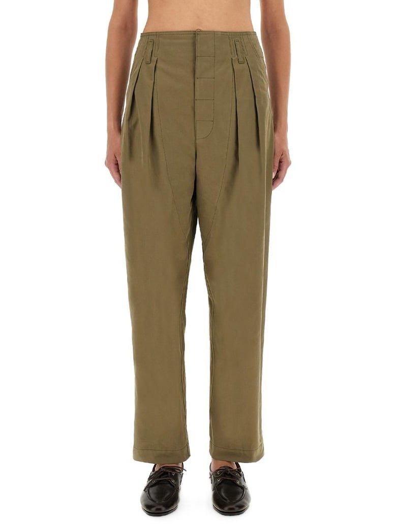 tailored pants with pleats by Selfnex