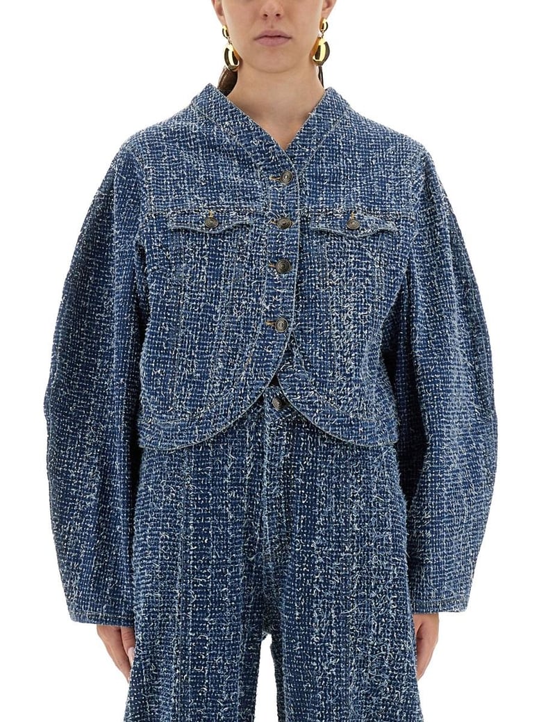 round sleeve jacket by Selfnex