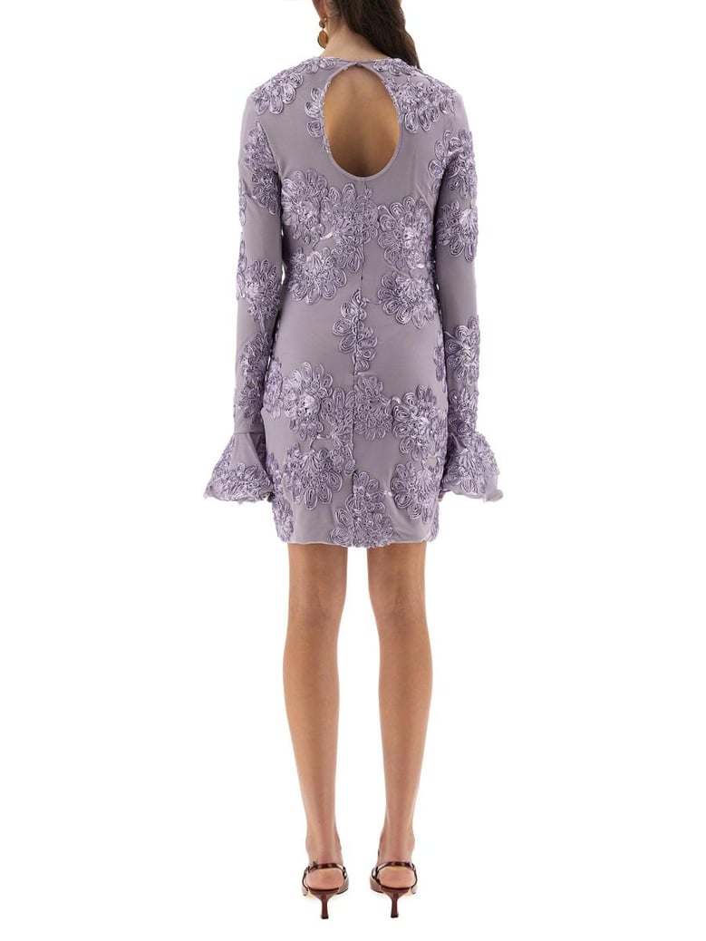 3d mesh mini dress by Selfnex