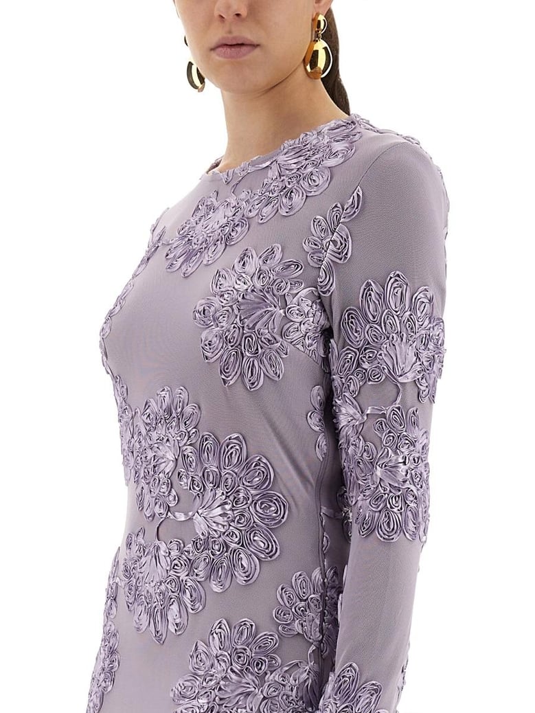3d mesh mini dress by Selfnex