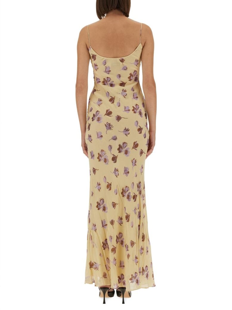 long dress with floral pattern by Selfnex