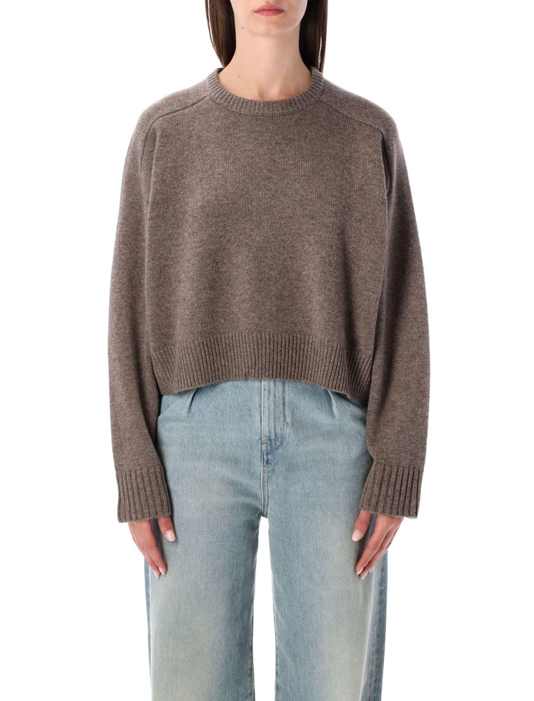 bruzzi cropped wool and cashmere sweater by Selfnex