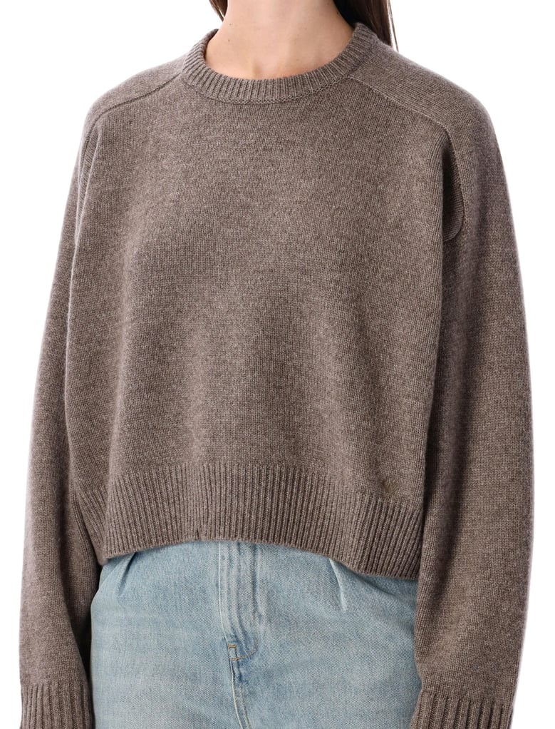 bruzzi cropped wool and cashmere sweater by Selfnex