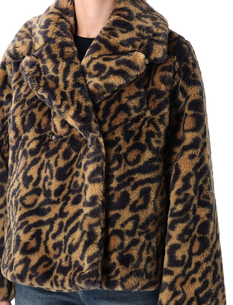 leopard-print faux fur johanna coat a p c by Selfnex