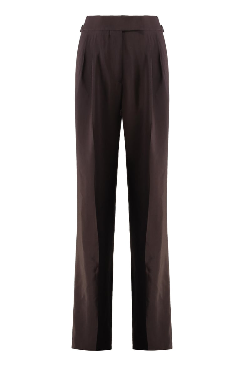 wool blend trousers by Selfnex