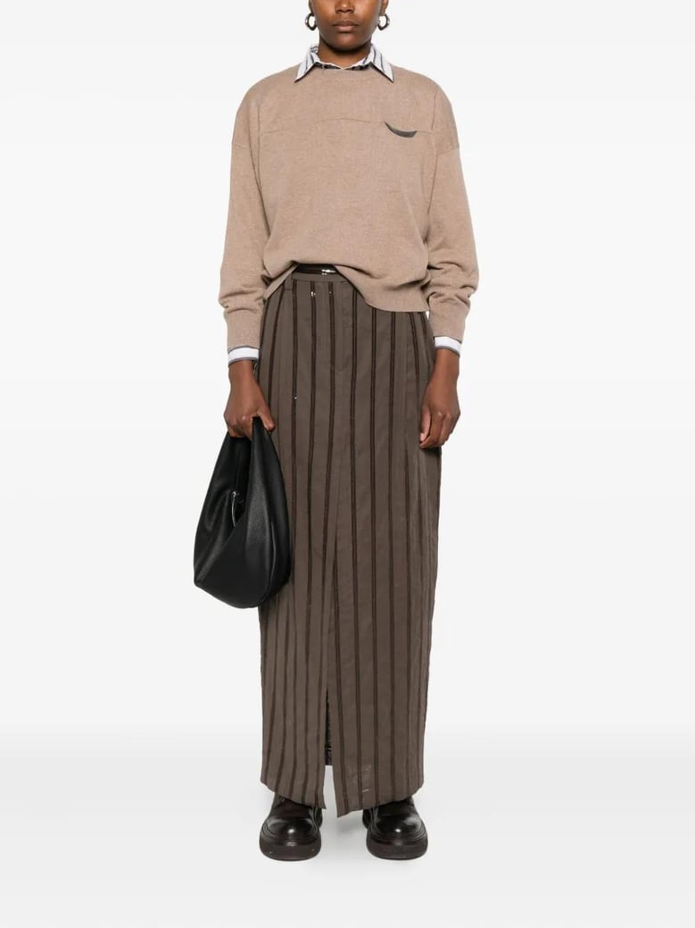 cashmere round neck sweater by Selfnex