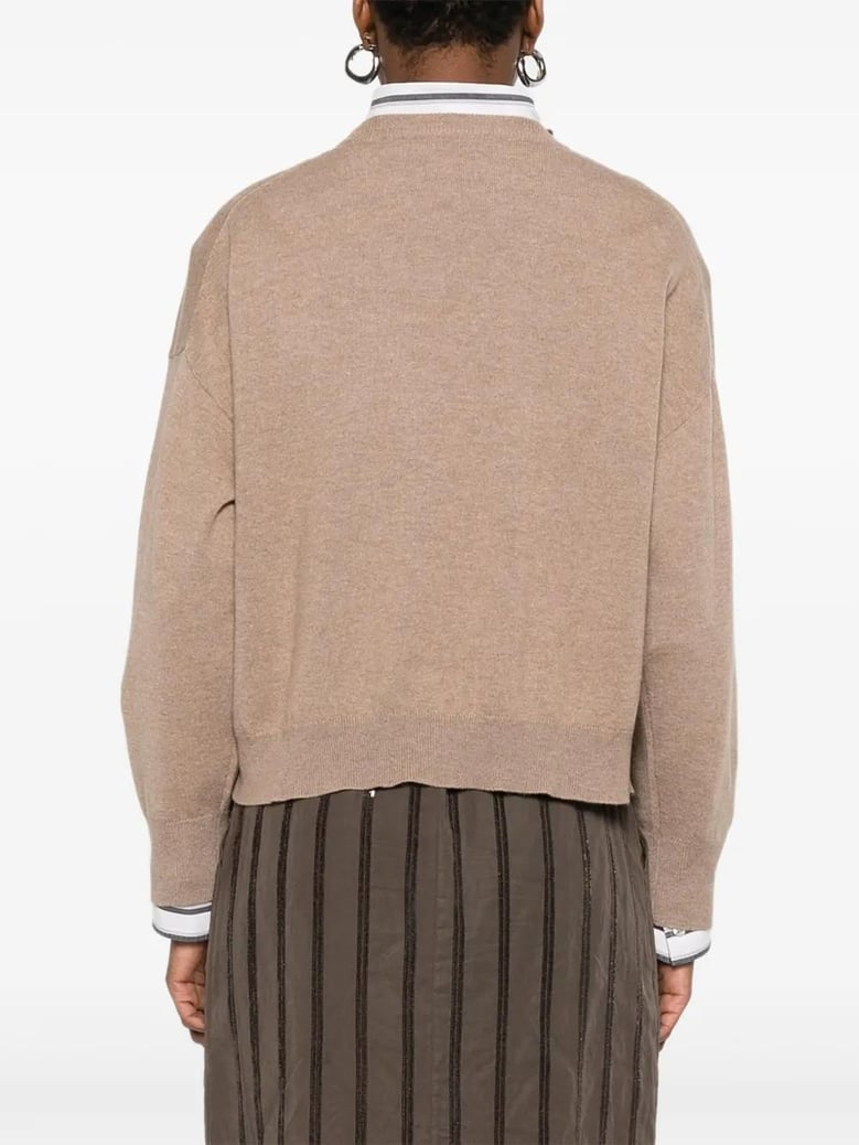 cashmere round neck sweater by Selfnex