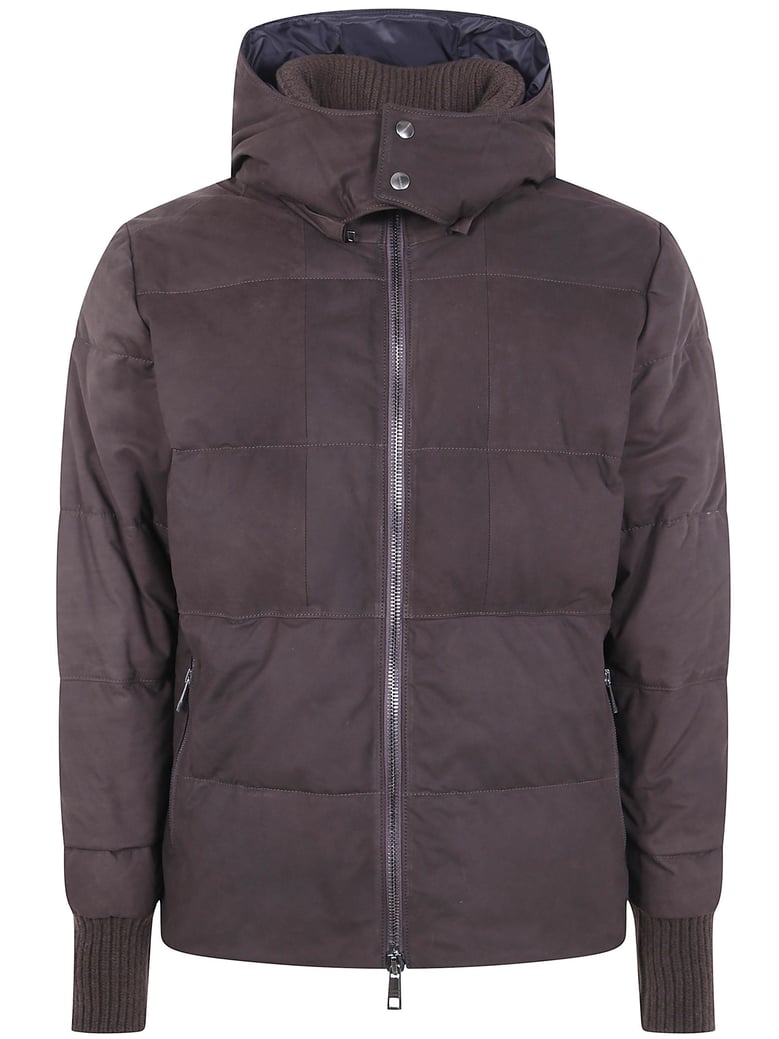 nabuck leather padded jacket by Selfnex