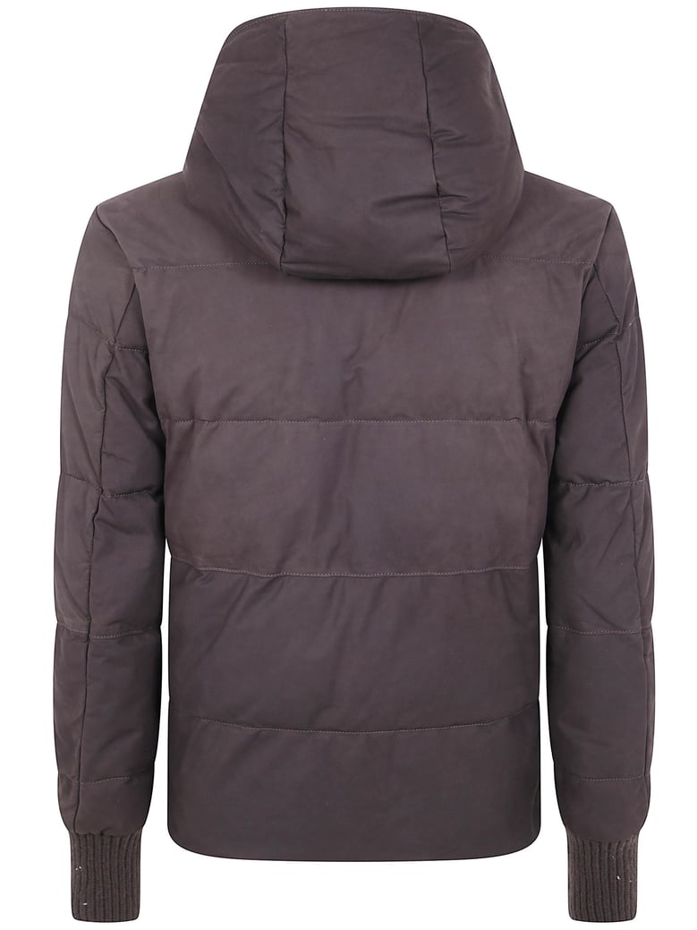 nabuck leather padded jacket by Selfnex