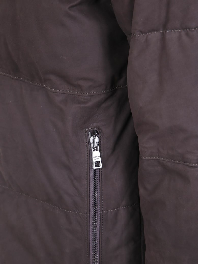 nabuck leather padded jacket by Selfnex