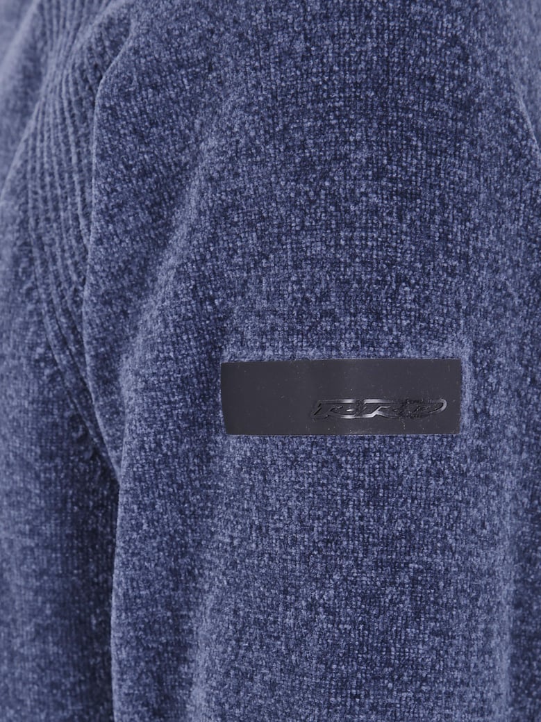 velvet round neck knit sweater by Selfnex