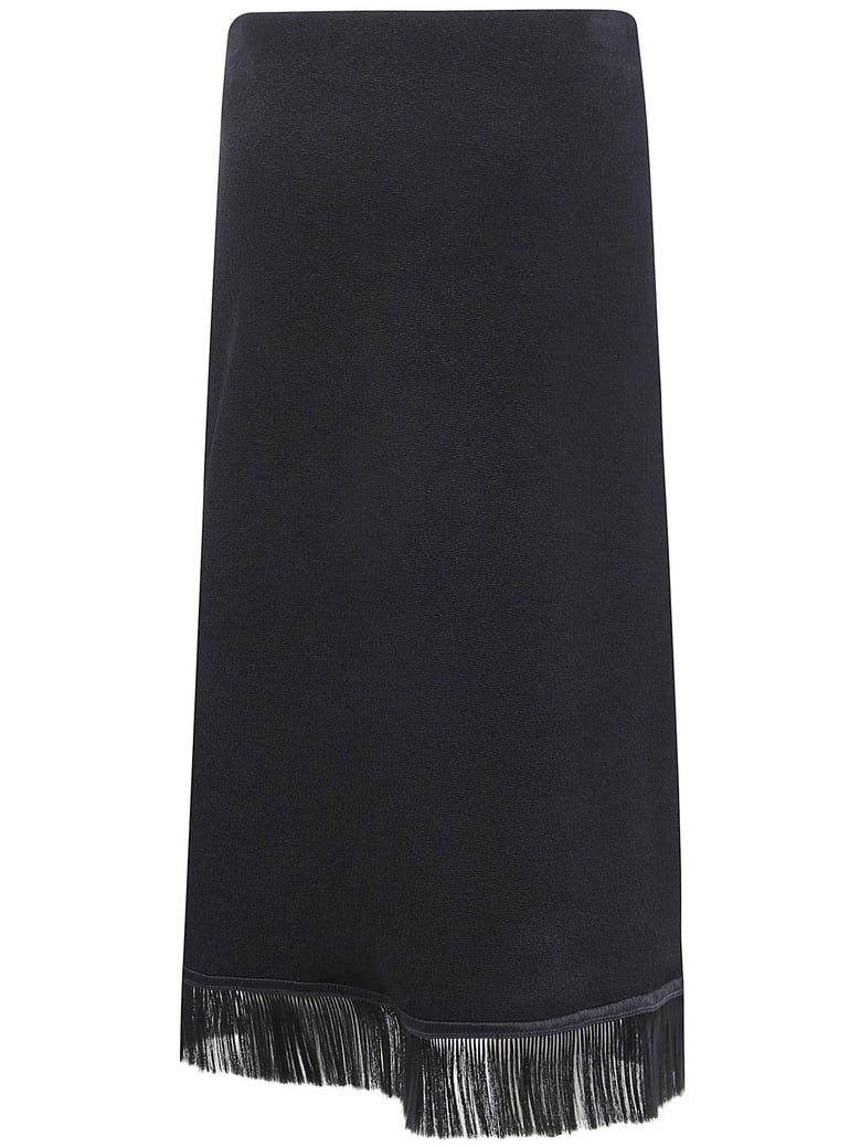 midi skirt with fringes by Selfnex