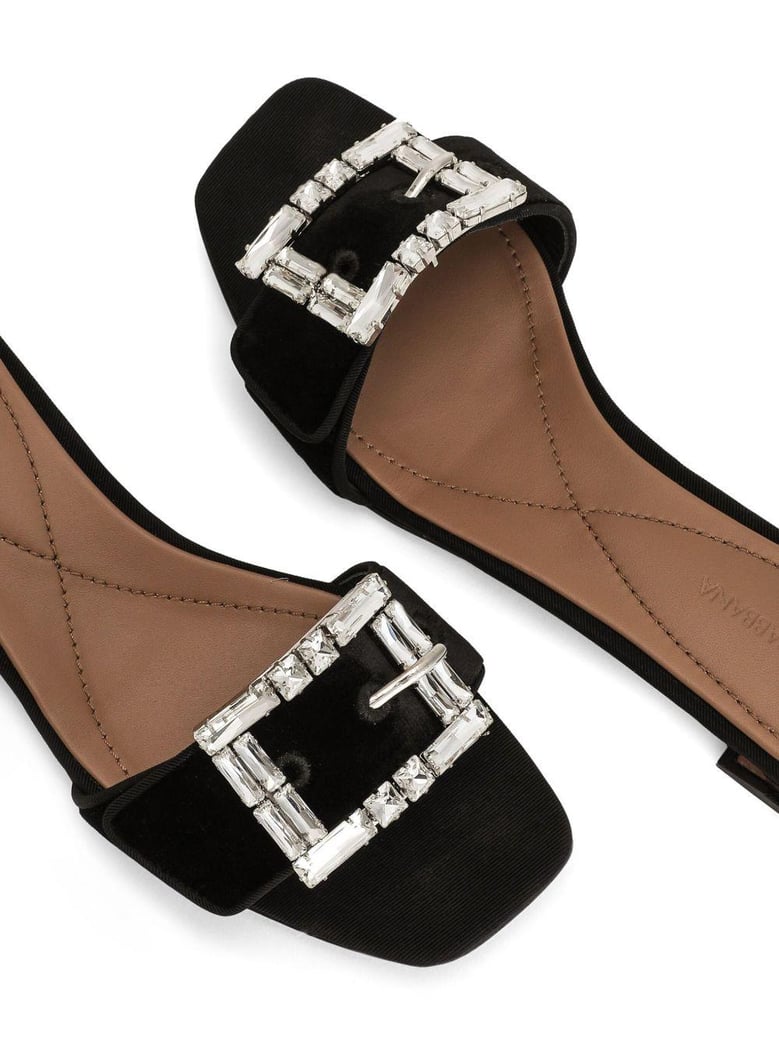 black sandals by Selfnex