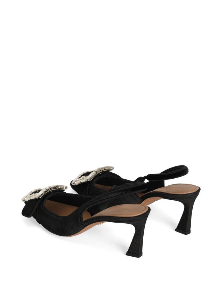 velvet slingbak shoe by Selfnex