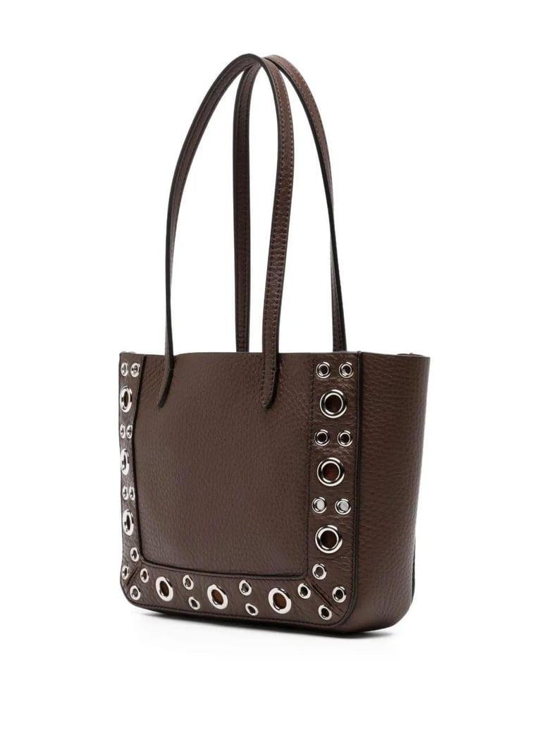 brown leather nellcã´te handbag by Selfnex