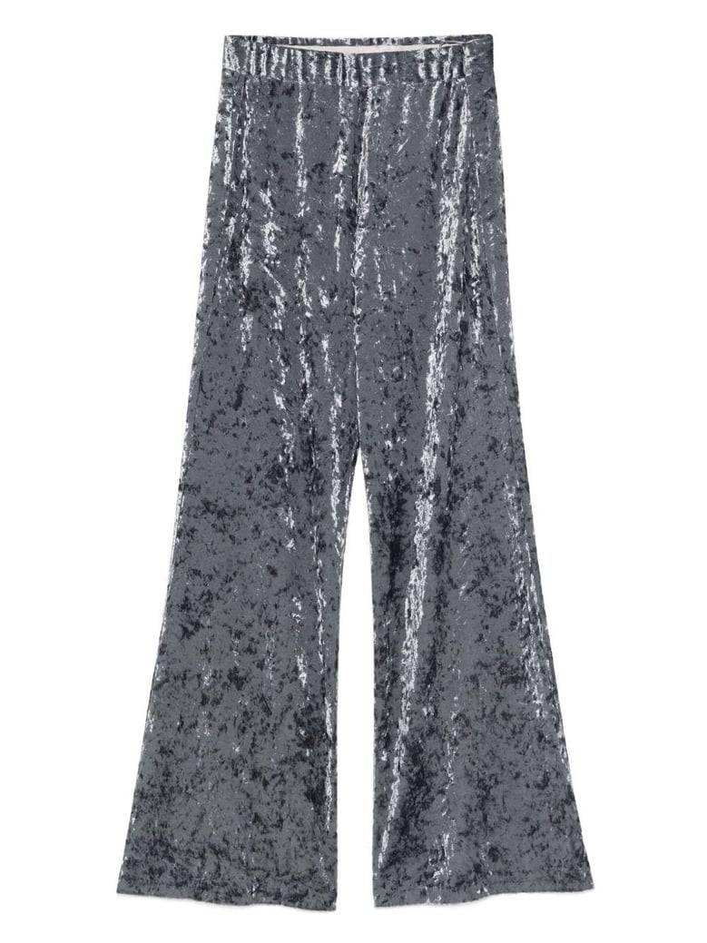 velvet high-waisted trousers by Selfnex