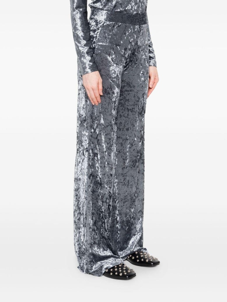 velvet high-waisted trousers by Selfnex