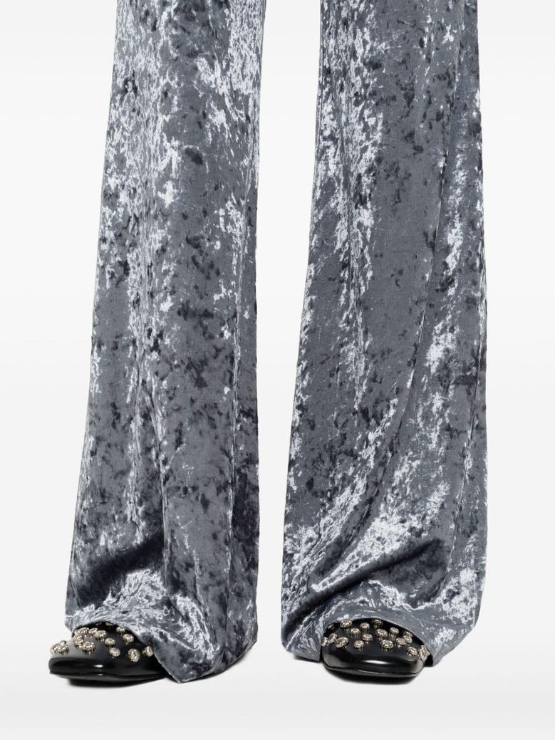 velvet high-waisted trousers by Selfnex