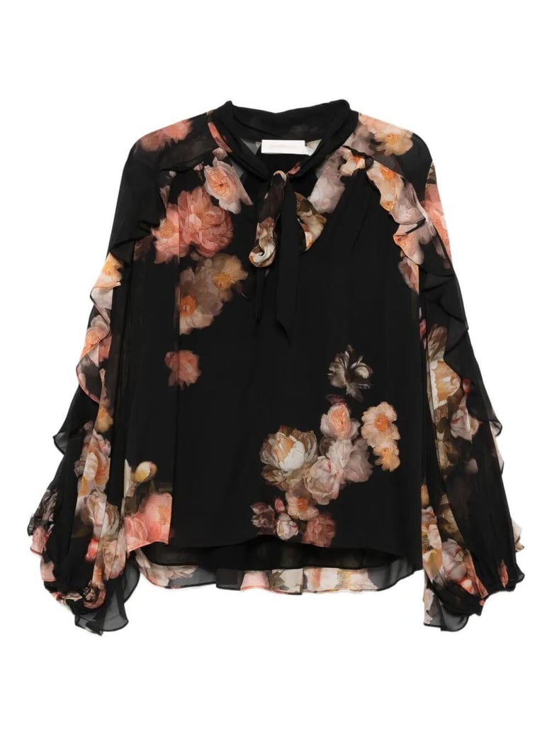 black silk nylon shirt by Selfnex