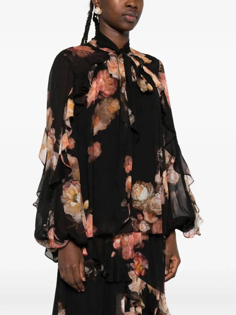 black silk nylon shirt by Selfnex