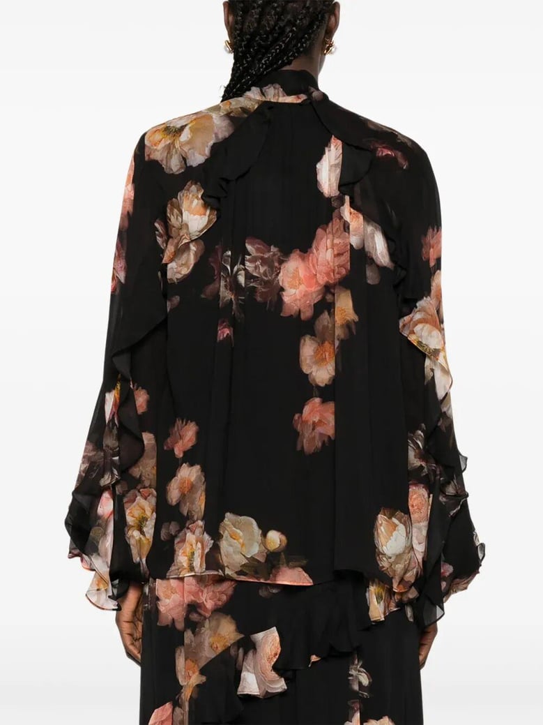 black silk nylon shirt by Selfnex