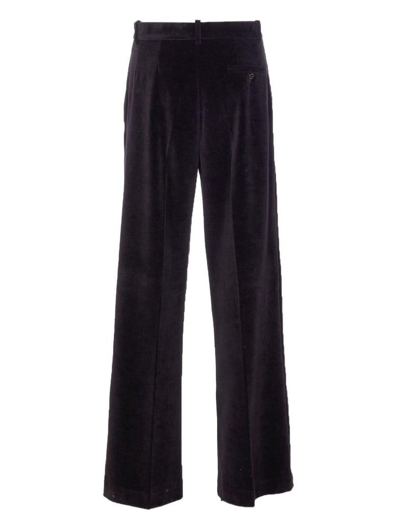 cotton wide-leg trousers by Selfnex