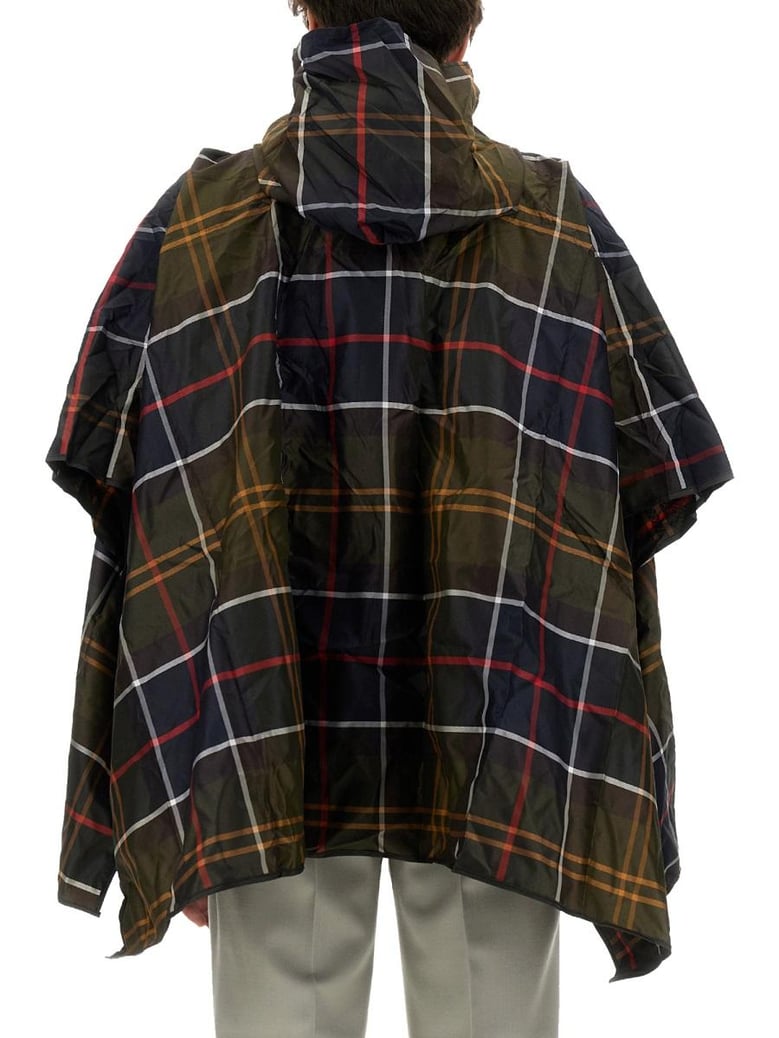 poncho con motivo tartan by Selfnex