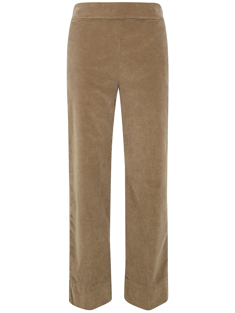 relaxed wide leg dyed trousers by Selfnex