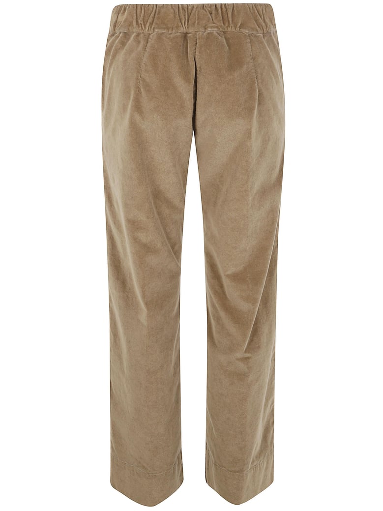 relaxed wide leg dyed trousers by Selfnex