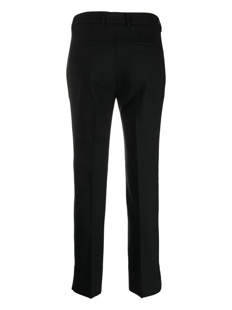 straight-leg and mid-rise wool tailored trousers by Selfnex