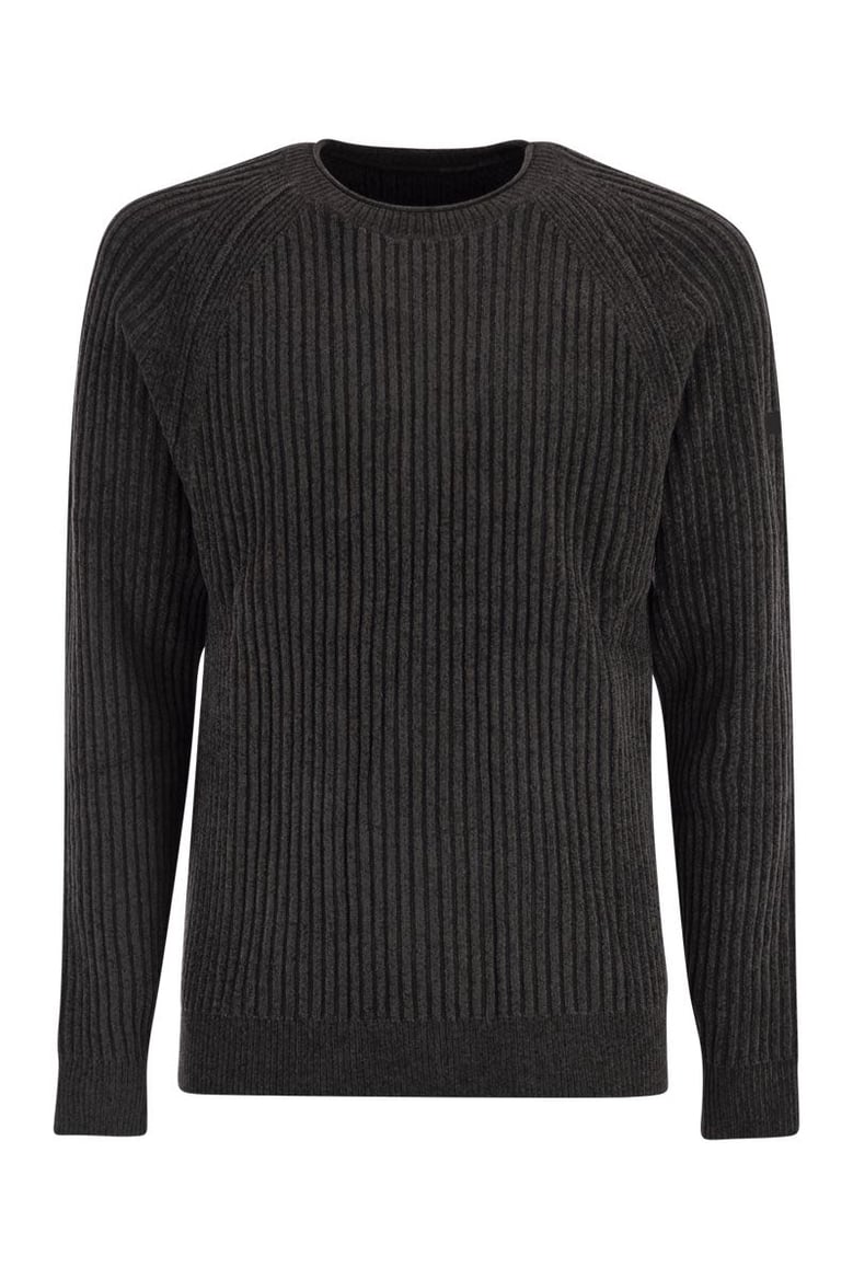 velvet rave round knit - crew neck jumper by Selfnex