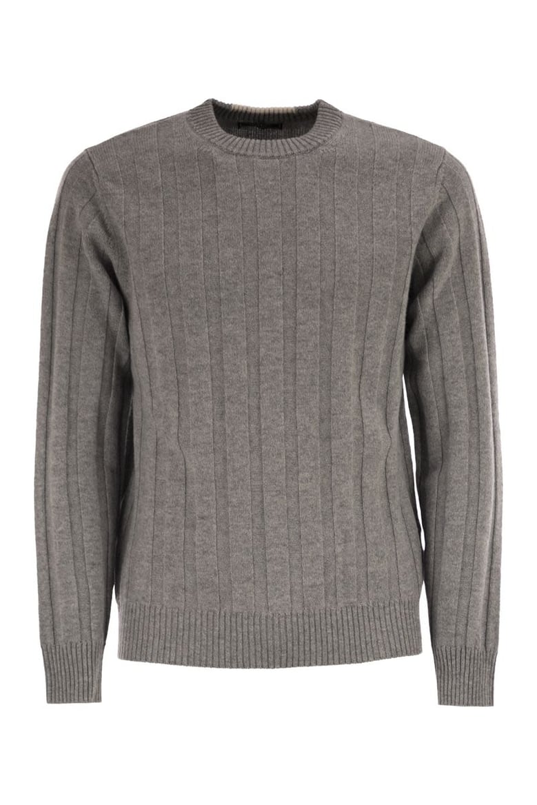 wool and cashmere ribbed jumper by Selfnex