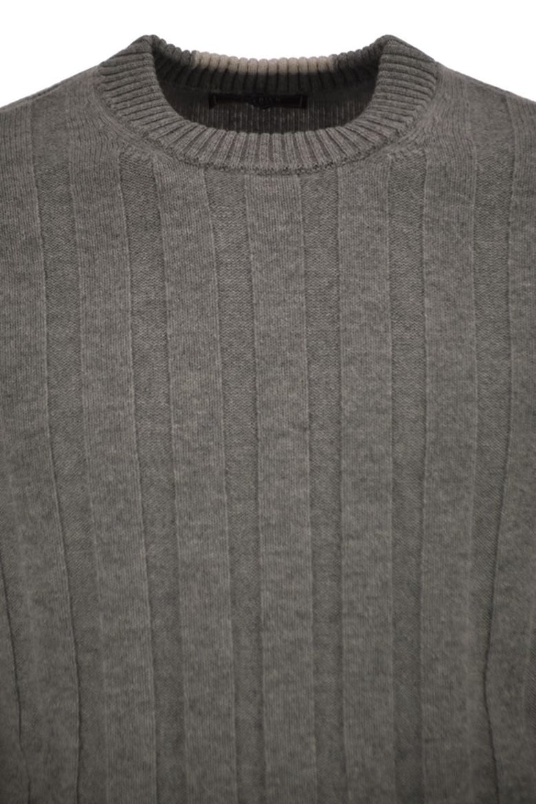 wool and cashmere ribbed jumper by Selfnex