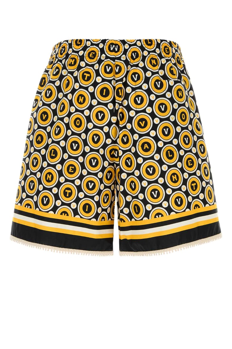 printed poplin bermuda shorts by Selfnex