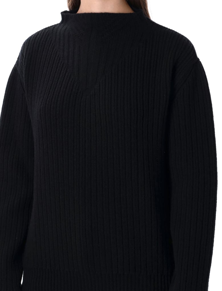 rick owens al black heavy wool sweater by Selfnex