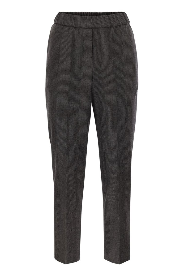 stretch virgin wool trousers by Selfnex