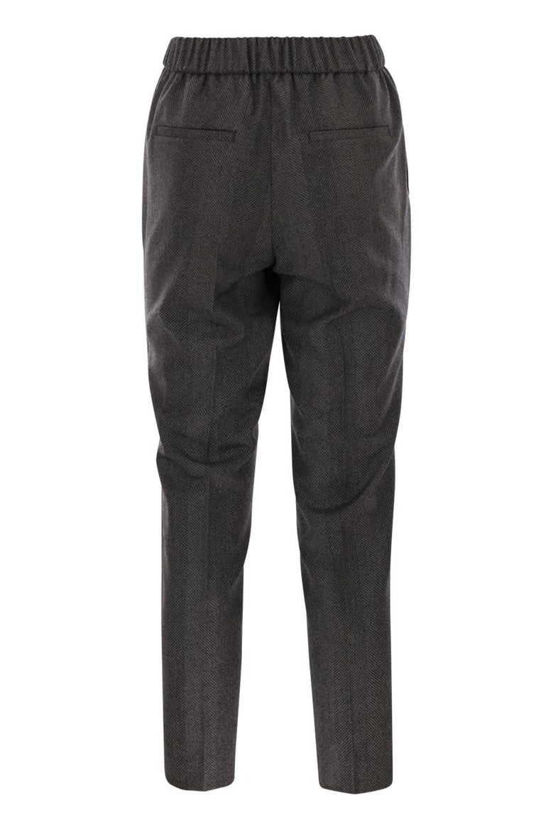 stretch virgin wool trousers by Selfnex