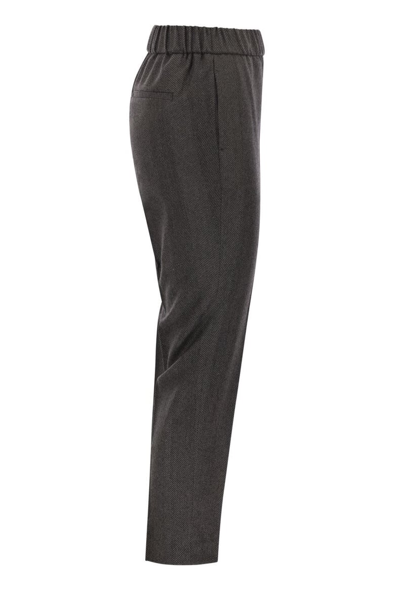 stretch virgin wool trousers by Selfnex
