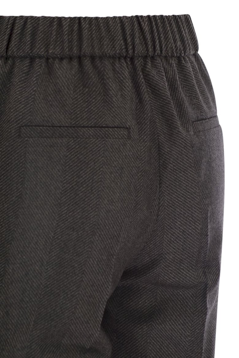 stretch virgin wool trousers by Selfnex