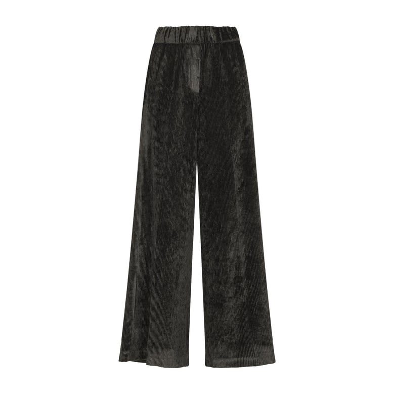 fluid corduroy trousers by Selfnex