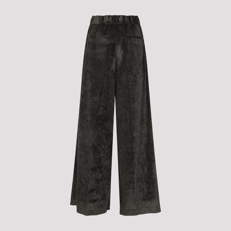 fluid corduroy trousers by Selfnex