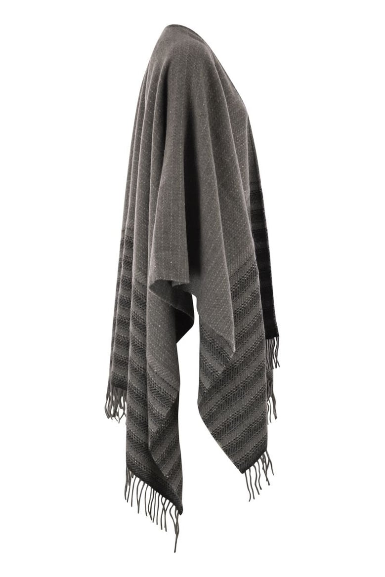 virgin wool and cashmere cape by Selfnex