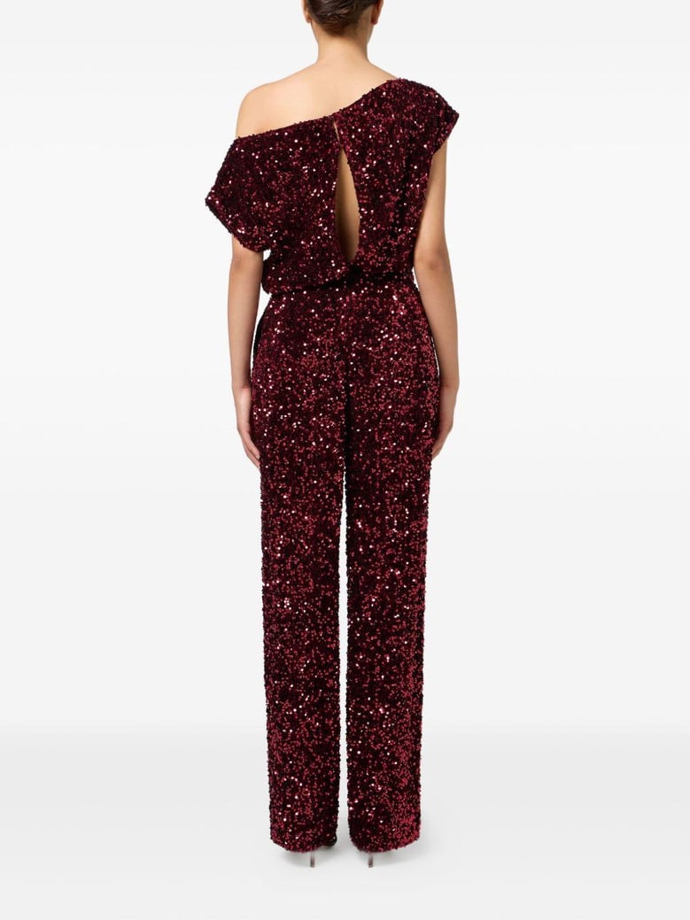 sequin one-shoulder dress by Selfnex