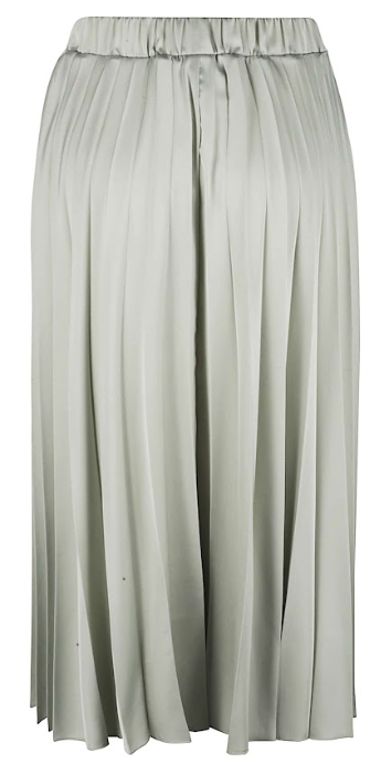 pleated satin midi by Selfnex