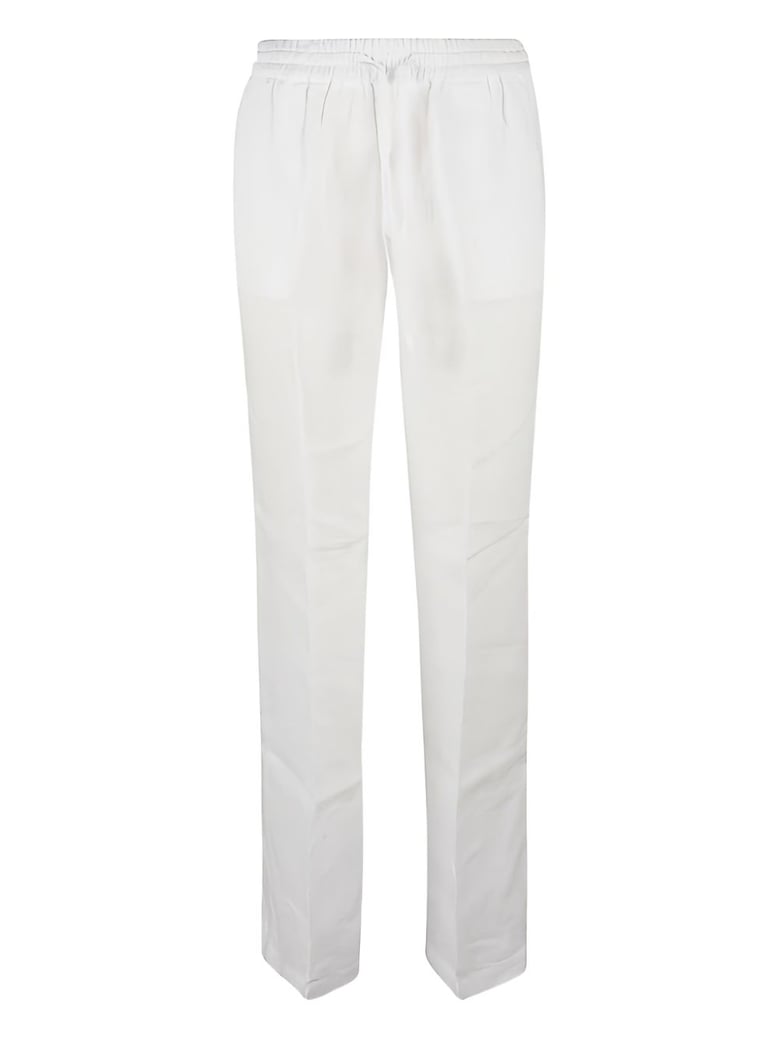 linen drawstring pants by Selfnex