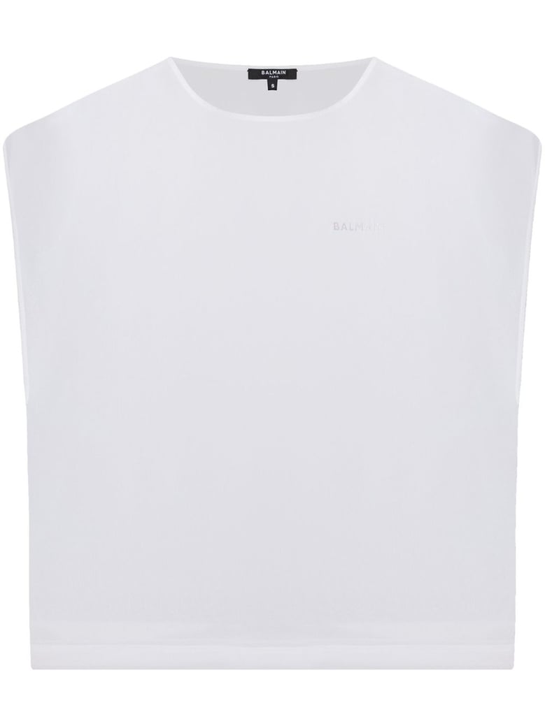 transparent crop sleeve top by Selfnex